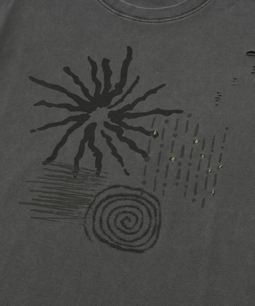 MAINBOOTH(メインブース)の「Signal T-shirt(CHARCOAL)(Tシャツ/カットソー・レディース・その他・1/2/3)」の11枚目の写真