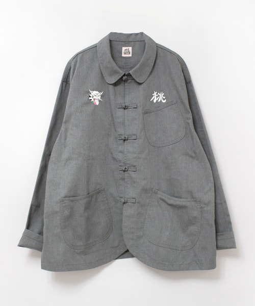 RNA(アールエヌエー)の「J2167 PINKMOTEL 桃虎ジャケット(デニムジャケット・レディース・ワンウォッシュ/グレー・MEDIUM)」の6枚目の写真