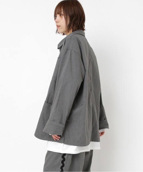 RNA(アールエヌエー)の「J2167 PINKMOTEL 桃虎ジャケット(デニムジャケット・レディース・ワンウォッシュ/グレー・MEDIUM)」の4枚目の写真