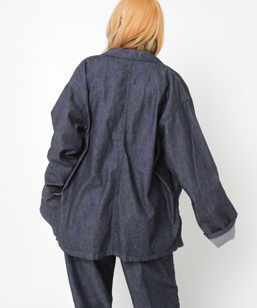 RNA(アールエヌエー)の「J2167 PINKMOTEL 桃虎ジャケット(デニムジャケット・レディース・ワンウォッシュ/グレー・MEDIUM)」の8枚目の写真