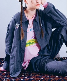 RNA（アールエヌエー）の「J2167 PINKMOTEL 桃虎ジャケット（デニムジャケット）」