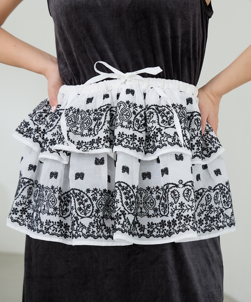 IENA LA BOUCLE ドットジャガード タックスカート　イエナラブークル IENA LA BOUCLE（イエナラブークル）の「IENA LA BOUCLE ドット