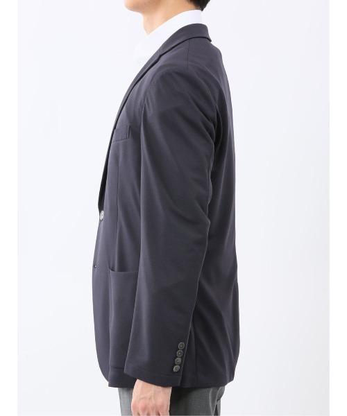 m.f.editorial（エムエフエディトリアル）の「【ストレッチ 吸水速乾 防シワ ウォッシャブル】m.f.エディトリアル メンズ 2ボタン ジャケット（テーラードジャケット・メンズ・ネイビー・MEDIUM/LARGE/X-LARGE）」の9枚目の写真