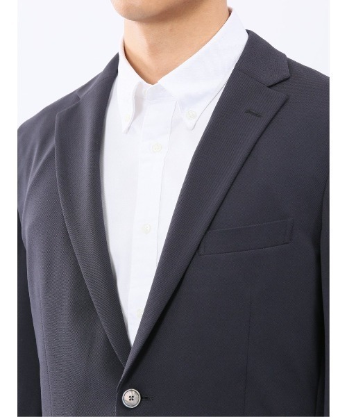 m.f.editorial（エムエフエディトリアル）の「【ストレッチ 吸水速乾 防シワ ウォッシャブル】m.f.エディトリアル メンズ 2ボタン ジャケット（テーラードジャケット・メンズ・ネイビー・MEDIUM/LARGE/X-LARGE）」の11枚目の写真