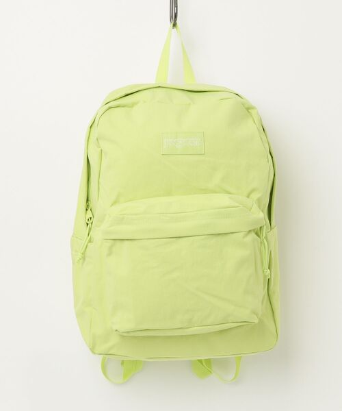 JANSPORT(ジャンスポーツ)の「【JANSPORT】SUPERBREAK PLUS FX - SOFT NYLON LIME CITRON(バックパック/リュック・メンズ・ライム・FREE)」の1枚目の写真