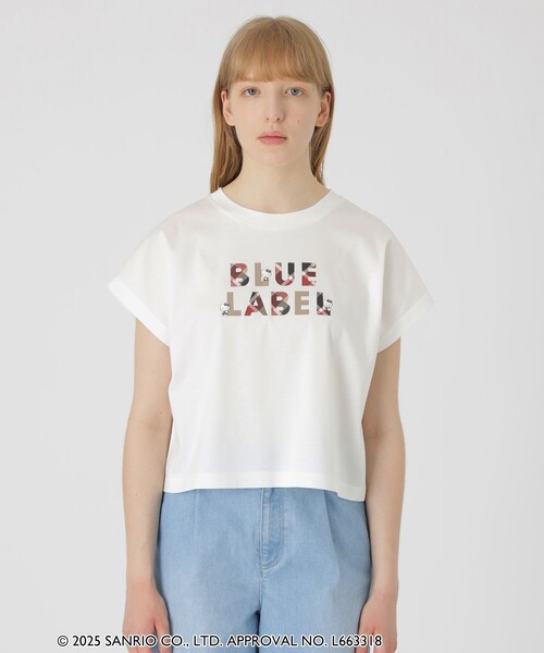 BLUE LABEL CRESTBRIDGE(ブルーレーベルクレストブリッジ)の「【ハローキティコラボ】ロゴグラフィックTシャツ(Tシャツ/カットソー・レディース・ブルー系その他2/ブラック/ピンク/ホワイト・38)」の6枚目の写真