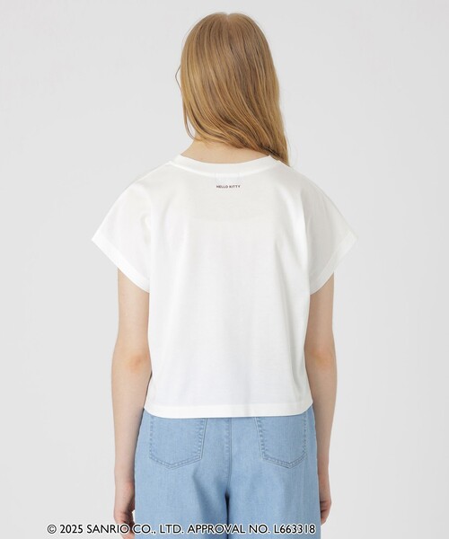BLUE LABEL CRESTBRIDGE(ブルーレーベルクレストブリッジ)の「【ハローキティコラボ】ロゴグラフィックTシャツ(Tシャツ/カットソー・レディース・ブルー系その他2/ブラック/ピンク/ホワイト・38)」の8枚目の写真