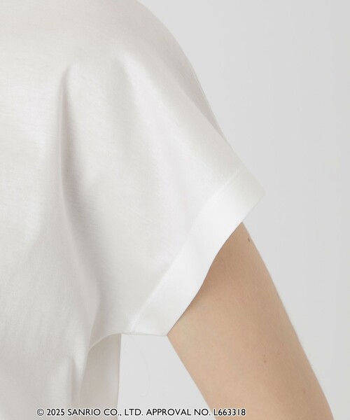 BLUE LABEL CRESTBRIDGE(ブルーレーベルクレストブリッジ)の「【ハローキティコラボ】ロゴグラフィックTシャツ(Tシャツ/カットソー・レディース・ブルー系その他2/ブラック/ピンク/ホワイト・38)」の9枚目の写真