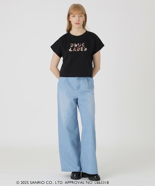 BLUE LABEL CRESTBRIDGE(ブルーレーベルクレストブリッジ)の「【ハローキティコラボ】ロゴグラフィックTシャツ(Tシャツ/カットソー・レディース・ブルー系その他2/ブラック/ピンク/ホワイト・38)」の13枚目の写真