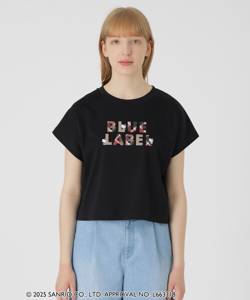 BLUE LABEL CRESTBRIDGE(ブルーレーベルクレストブリッジ)の「【ハローキティコラボ】ロゴグラフィックTシャツ(Tシャツ/カットソー・レディース・ブルー系その他2/ブラック/ピンク/ホワイト・38)」の14枚目の写真