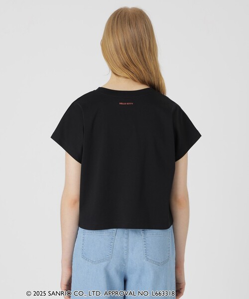 BLUE LABEL CRESTBRIDGE(ブルーレーベルクレストブリッジ)の「【ハローキティコラボ】ロゴグラフィックTシャツ(Tシャツ/カットソー・レディース・ブルー系その他2/ブラック/ピンク/ホワイト・38)」の16枚目の写真