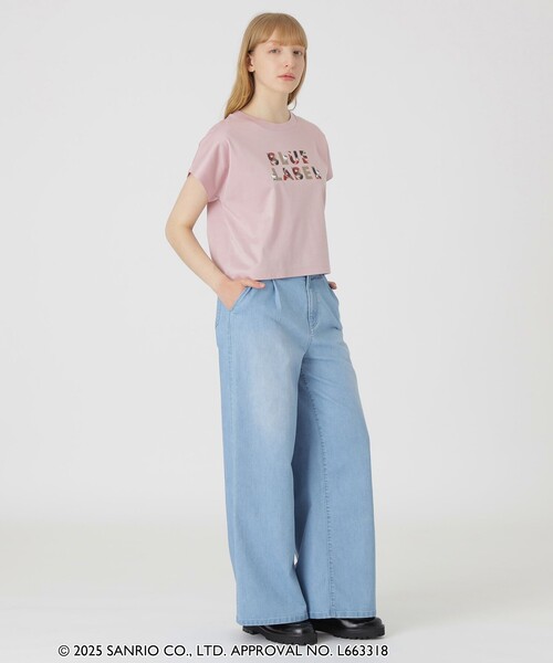BLUE LABEL CRESTBRIDGE(ブルーレーベルクレストブリッジ)の「【ハローキティコラボ】ロゴグラフィックTシャツ(Tシャツ/カットソー・レディース・ブルー系その他2/ブラック/ピンク/ホワイト・38)」の21枚目の写真