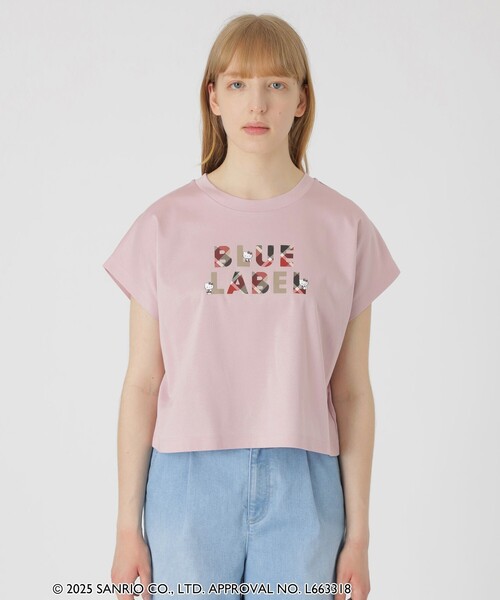 BLUE LABEL CRESTBRIDGE(ブルーレーベルクレストブリッジ)の「【ハローキティコラボ】ロゴグラフィックTシャツ(Tシャツ/カットソー・レディース・ブルー系その他2/ブラック/ピンク/ホワイト・38)」の22枚目の写真