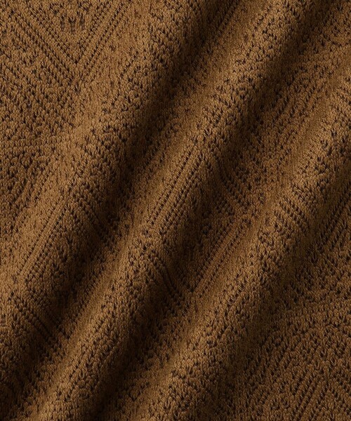 ADAM ET ROPE'（アダムエロペ）の「メッシュジャガードポロニットシャツ（ポロシャツ・メンズ・ブラック/イエロー系その他3/ライトグレー・M/L）」の10枚目の写真