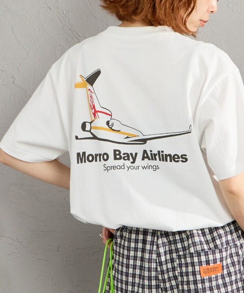 HANDTEX（ハンドテックス）の「[HANDTEX/ハンドテックス] 別注 アソート柄 スーベニアプリントTシャツ（Tシャツ/カットソー・レディース・ホワイト系/ブラック/ホワイト/オートミール/ネイビー/イエロー・F）」の3枚目の写真