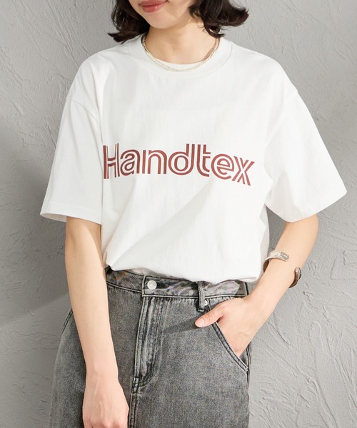 HANDTEX（ハンドテックス）の「[HANDTEX/ハンドテックス] 別注 アソート柄 スーベニアプリントTシャツ（Tシャツ/カットソー・レディース・ホワイト系/ブラック/ホワイト/オートミール/ネイビー/イエロー・F）」の2枚目の写真