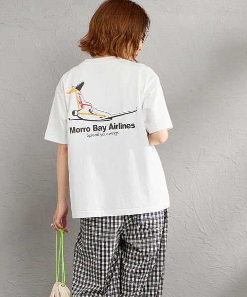 HANDTEX（ハンドテックス）の「[HANDTEX/ハンドテックス] 別注 アソート柄 スーベニアプリントTシャツ（Tシャツ/カットソー・レディース・ホワイト系/ブラック/ホワイト/オートミール/ネイビー/イエロー・F）」の7枚目の写真