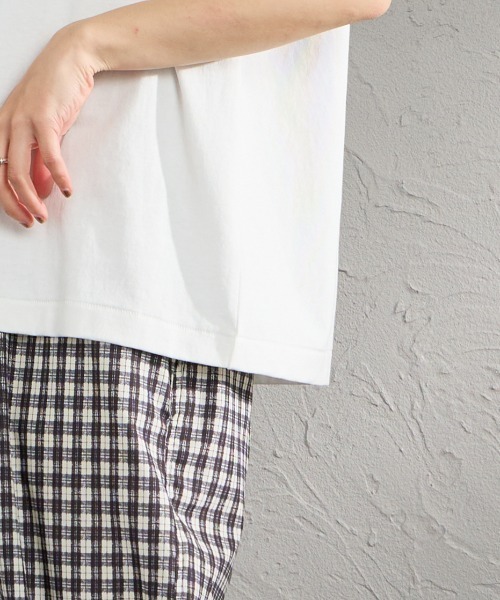 HANDTEX（ハンドテックス）の「[HANDTEX/ハンドテックス] 別注 アソート柄 スーベニアプリントTシャツ（Tシャツ/カットソー・レディース・ホワイト系/ブラック/ホワイト/オートミール/ネイビー/イエロー・F）」の10枚目の写真