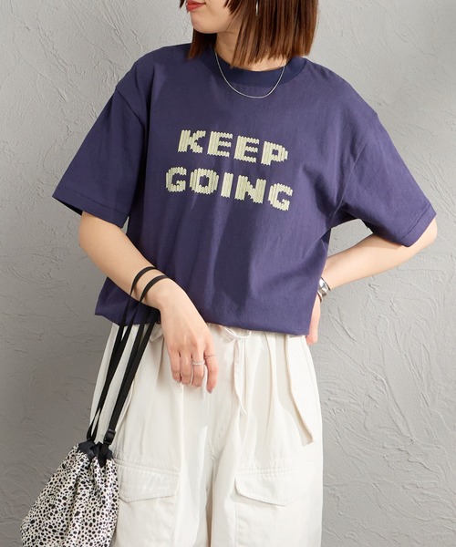 HANDTEX（ハンドテックス）の「[HANDTEX/ハンドテックス] 別注 アソート柄 スーベニアプリントTシャツ（Tシャツ/カットソー・レディース・ホワイト系/ブラック/ホワイト/オートミール/ネイビー/イエロー・F）」の11枚目の写真