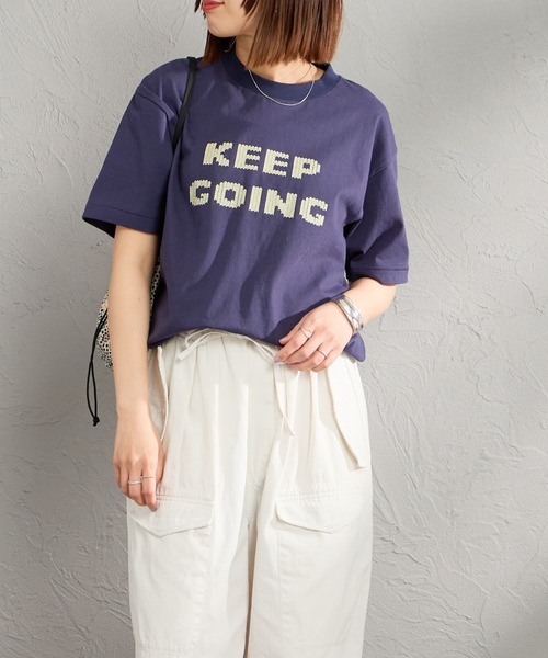 HANDTEX（ハンドテックス）の「[HANDTEX/ハンドテックス] 別注 アソート柄 スーベニアプリントTシャツ（Tシャツ/カットソー・レディース・ホワイト系/ブラック/ホワイト/オートミール/ネイビー/イエロー・F）」の12枚目の写真