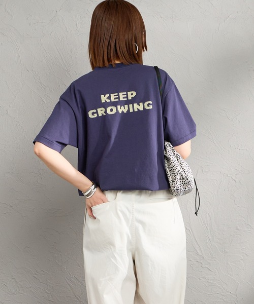 HANDTEX（ハンドテックス）の「[HANDTEX/ハンドテックス] 別注 アソート柄 スーベニアプリントTシャツ（Tシャツ/カットソー・レディース・ホワイト系/ブラック/ホワイト/オートミール/ネイビー/イエロー・F）」の13枚目の写真