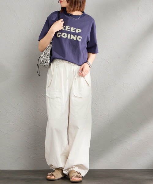 HANDTEX（ハンドテックス）の「[HANDTEX/ハンドテックス] 別注 アソート柄 スーベニアプリントTシャツ（Tシャツ/カットソー・レディース・ホワイト系/ブラック/ホワイト/オートミール/ネイビー/イエロー・F）」の14枚目の写真