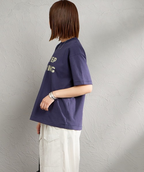 HANDTEX（ハンドテックス）の「[HANDTEX/ハンドテックス] 別注 アソート柄 スーベニアプリントTシャツ（Tシャツ/カットソー・レディース・ホワイト系/ブラック/ホワイト/オートミール/ネイビー/イエロー・F）」の17枚目の写真