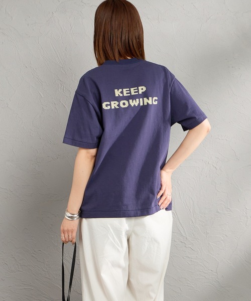 HANDTEX（ハンドテックス）の「[HANDTEX/ハンドテックス] 別注 アソート柄 スーベニアプリントTシャツ（Tシャツ/カットソー・レディース・ホワイト系/ブラック/ホワイト/オートミール/ネイビー/イエロー・F）」の18枚目の写真