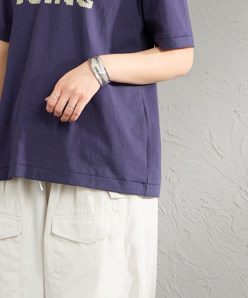HANDTEX（ハンドテックス）の「[HANDTEX/ハンドテックス] 別注 アソート柄 スーベニアプリントTシャツ（Tシャツ/カットソー・レディース・ホワイト系/ブラック/ホワイト/オートミール/ネイビー/イエロー・F）」の21枚目の写真