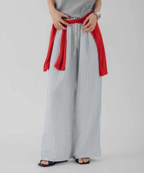 MUHET(ミュエータ)の「assorted easy pants / アソートイージーパンツ(その他パンツ・レディース・オフホワイト/ブラック/ブルー系その他/ブラック系その他・LARGE/MEDIUM/SMALL)」の4枚目の写真