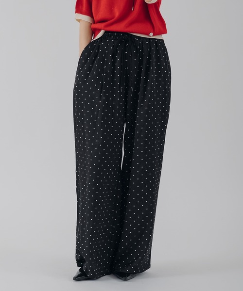 MUHET(ミュエータ)の「assorted easy pants / アソートイージーパンツ(その他パンツ・レディース・オフホワイト/ブラック/ブルー系その他/ブラック系その他・LARGE/MEDIUM/SMALL)」の3枚目の写真