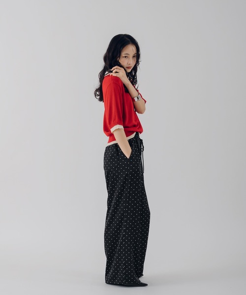 MUHET(ミュエータ)の「assorted easy pants / アソートイージーパンツ(その他パンツ・レディース・オフホワイト/ブラック/ブルー系その他/ブラック系その他・LARGE/MEDIUM/SMALL)」の9枚目の写真