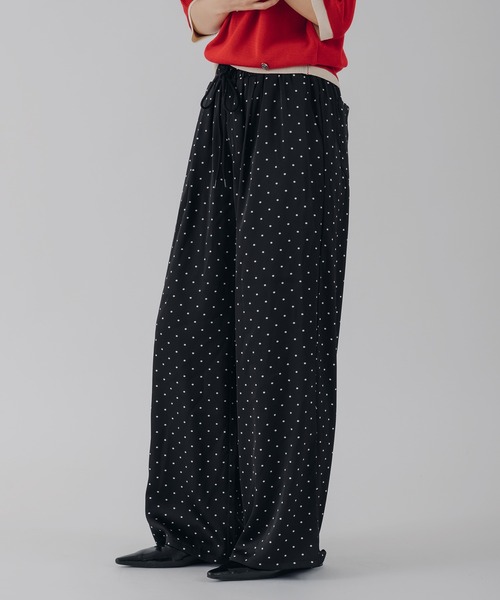 MUHET(ミュエータ)の「assorted easy pants / アソートイージーパンツ(その他パンツ・レディース・オフホワイト/ブラック/ブルー系その他/ブラック系その他・LARGE/MEDIUM/SMALL)」の6枚目の写真