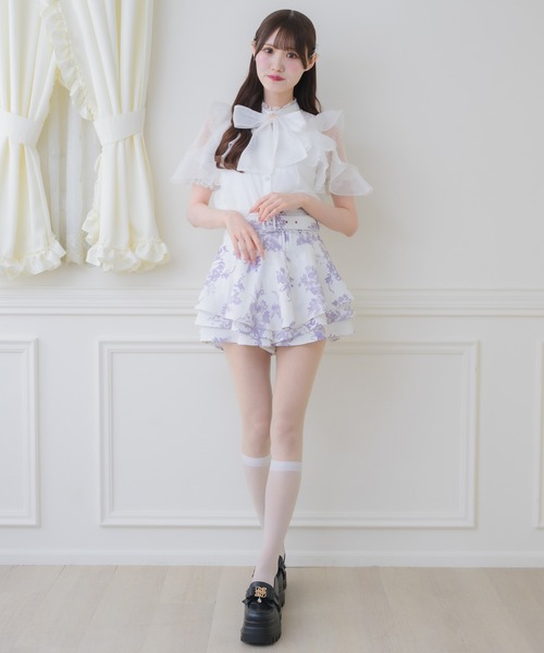 couture BY ROJITA(クチュールバイロジータ)の「ベルト付ミニスカパン(スカート・レディース・ホワイト/ブラック/マルチ・FREE)」の21枚目の写真