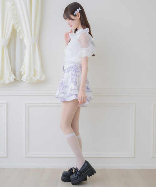 couture BY ROJITA(クチュールバイロジータ)の「ベルト付ミニスカパン(スカート・レディース・ホワイト/ブラック/マルチ・FREE)」の22枚目の写真