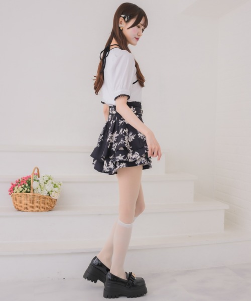 couture BY ROJITA(クチュールバイロジータ)の「ベルト付ミニスカパン(スカート・レディース・ホワイト/ブラック/マルチ・FREE)」の17枚目の写真