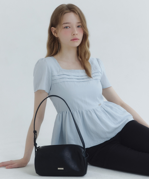 MICANE(ミケーネ)の「バレリアピンタックブラウス(シャツ/ブラウス・レディース・アイボリー/スカイブルー/ピンク・X-SMALL/SMALL/MEDIUM/LARGE/X-LARGE)」の7枚目の写真