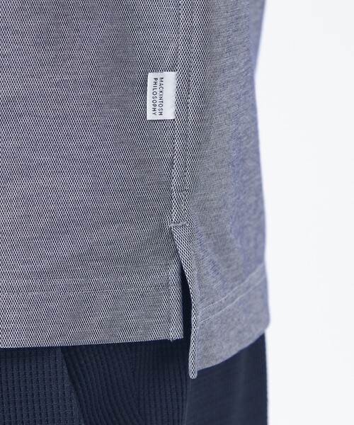 MACKINTOSH PHILOSOPHY(マッキントッシュ フィロソフィー)の「ハーフカラーワンピース 36Gノードシールドハニカム(ポロシャツ・メンズ・ライトブルー/ホワイト/ベージュ系その他2/ネイビー・40/42/38)」の12枚目の写真