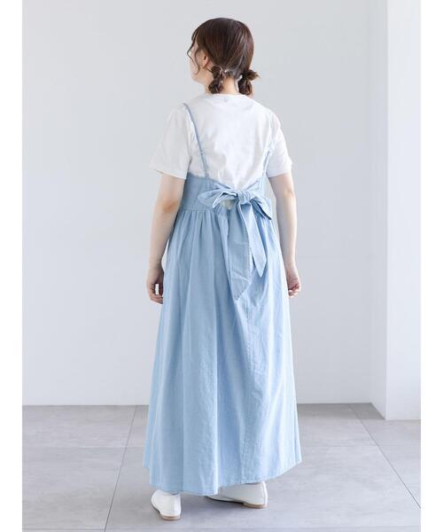 Samansa Mos2(サマンサ モスモス)の「【汗じみ防止】スムースTシャツ(Tシャツ/カットソー・レディース・ブラック/オフホワイト/ピンク・F)」の11枚目の写真