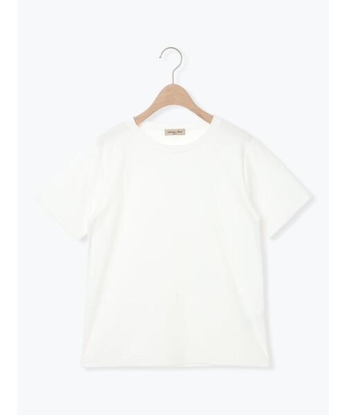 Samansa Mos2(サマンサ モスモス)の「【汗じみ防止】スムースTシャツ(Tシャツ/カットソー・レディース・ブラック/オフホワイト/ピンク・F)」の13枚目の写真