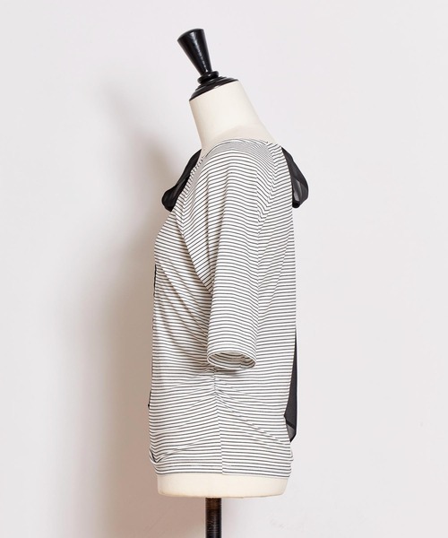 NOELA(ノエラ)の「ショルダーリボンカットソー(Tシャツ/カットソー・レディース・その他1/オフホワイト/ブラック・フリー)」の16枚目の写真