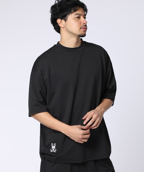 Psycho Bunny（サイコバニー）の「[WEB限定]RELACTIVE リラックスワイドＴシャツ（Tシャツ/カットソー・メンズ・ブラック/チャコールグレー・SMALL/MEDIUM/LARGE/X-LARGE）」の2枚目の写真