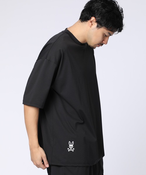 Psycho Bunny（サイコバニー）の「[WEB限定]RELACTIVE リラックスワイドＴシャツ（Tシャツ/カットソー・メンズ・ブラック/チャコールグレー・SMALL/MEDIUM/LARGE/X-LARGE）」の3枚目の写真