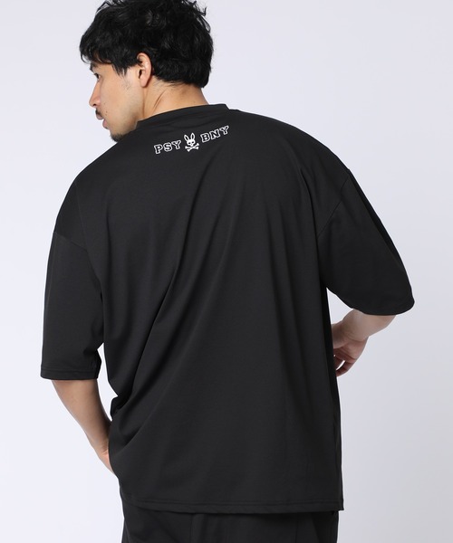 Psycho Bunny（サイコバニー）の「[WEB限定]RELACTIVE リラックスワイドＴシャツ（Tシャツ/カットソー・メンズ・ブラック/チャコールグレー・SMALL/MEDIUM/LARGE/X-LARGE）」の4枚目の写真