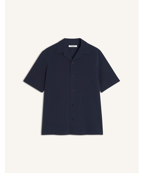 Maison Kitsune(メゾンキツネ)の「SEERSUCKER RESORT SHIRT(シャツ/ブラウス・メンズ・ベージュ/ネイビー・M/S/L)」の2枚目の写真