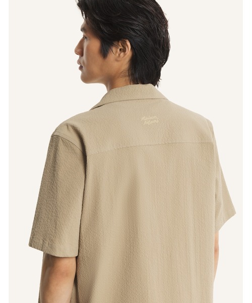 Maison Kitsune(メゾンキツネ)の「SEERSUCKER RESORT SHIRT(シャツ/ブラウス・メンズ・ベージュ/ネイビー・M/S/L)」の13枚目の写真