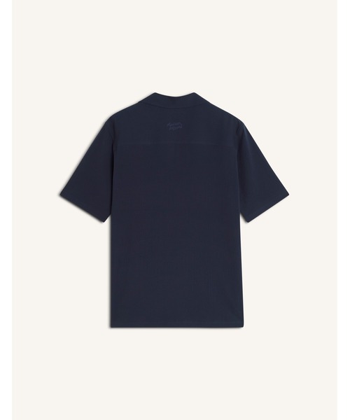 Maison Kitsune(メゾンキツネ)の「SEERSUCKER RESORT SHIRT(シャツ/ブラウス・メンズ・ベージュ/ネイビー・M/S/L)」の4枚目の写真