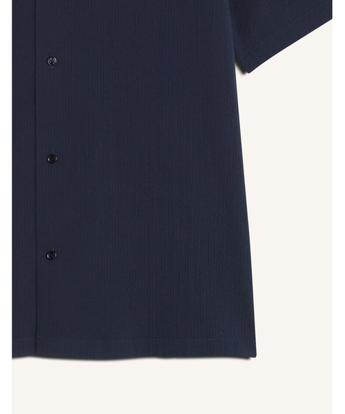 Maison Kitsune(メゾンキツネ)の「SEERSUCKER RESORT SHIRT(シャツ/ブラウス・メンズ・ベージュ/ネイビー・M/S/L)」の5枚目の写真