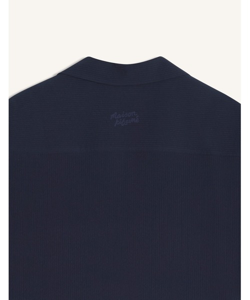 Maison Kitsune(メゾンキツネ)の「SEERSUCKER RESORT SHIRT(シャツ/ブラウス・メンズ・ベージュ/ネイビー・M/S/L)」の6枚目の写真