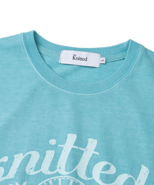 KNITTED(ニッティド)の「(ユニセックス) ピグメント パームツリー グラフィック Tシャツ AQUA(Tシャツ/カットソー・レディース・その他・MEDIUM/LARGE/X-LARGE)」の3枚目の写真